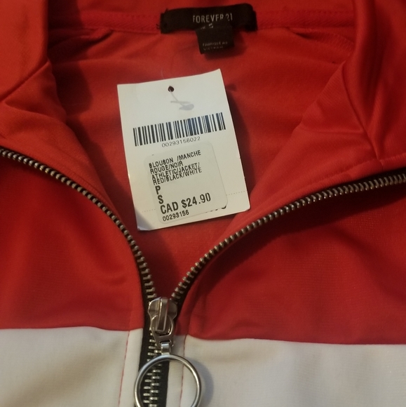 Forever21 Colour Block Short Zip-up - Picture 4 of 4